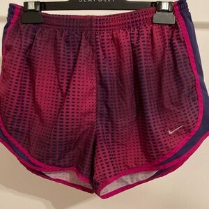 Nike Women's Vibrant Pink and Blue Athletic Shorts size large
